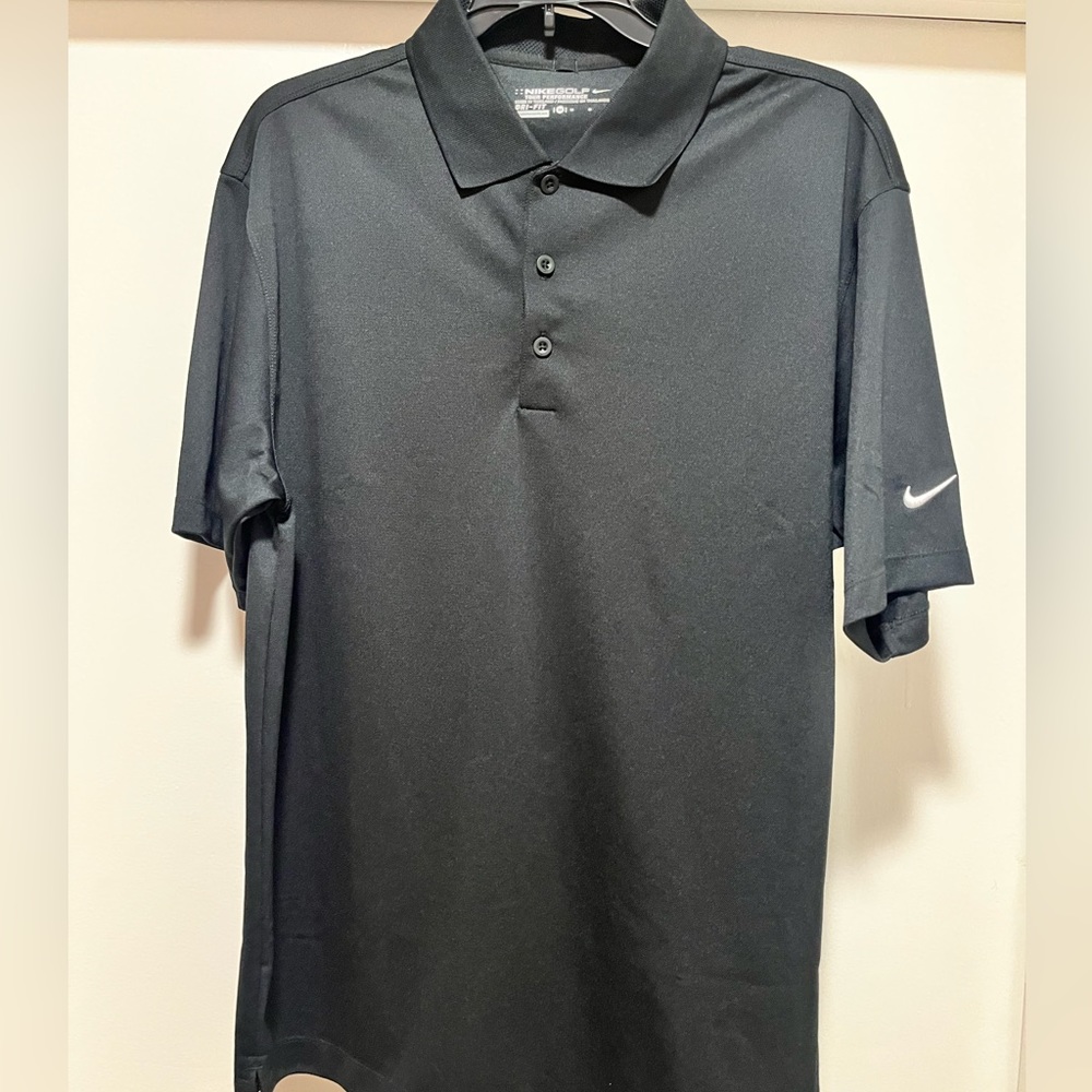 Black Nike Golf Dri-Fit Polo